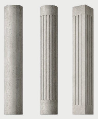 Doric order columns